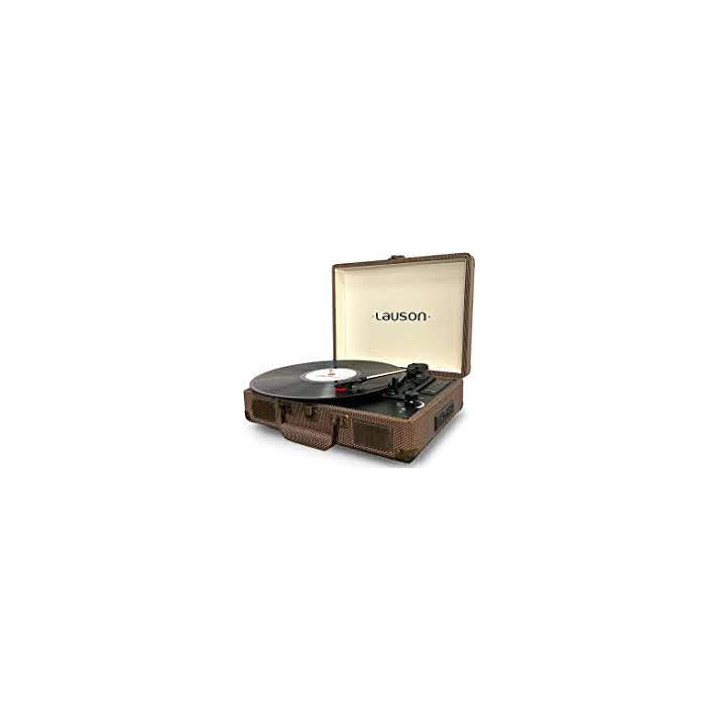 TOCADISCOS MALETIN VINTAGE LAUSON CL614 CON USB, BLUETOOTH Y ALTAVOCES MOD. CL614