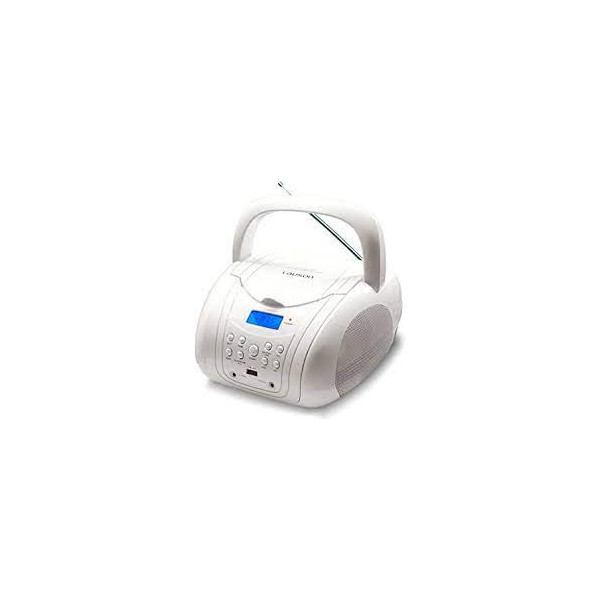 RADIO CD MP3 LAUSON CON USB COLOR BLANCO MOD. MX20