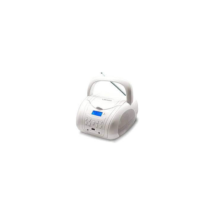 RADIO CD MP3 LAUSON CON USB COLOR BLANCO MOD. MX20