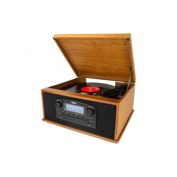 TOCADISCOS CLASICO DE MADERA LAUSON CON CD/USB/BLUETOOTH  MOD. IVX23