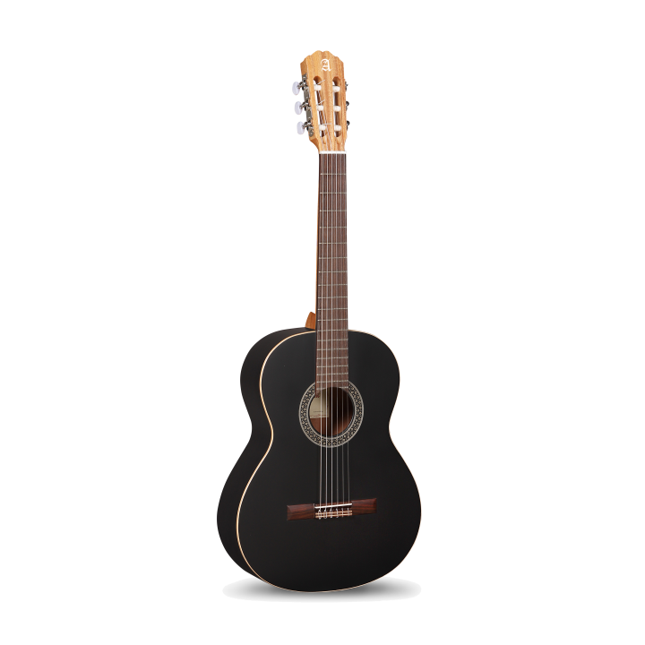 GUITARRA CLASICA ALHAMBRA 1C BLACK SATIN CON FUNDA 9730