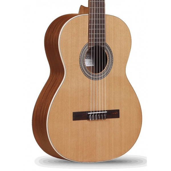 GUITARRA CLASICA ALHAMBRA 0C Z NATURE CON FUNDA 9738 CUERPO SAPELI, TAPA CEDRO
