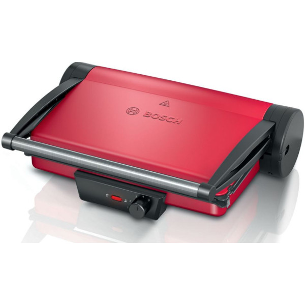 GRILL BOSCH 2000W CON PLACAS DE ALUMINIO DESMONTABLES,  COLOR ROJO MOD. TCG4104