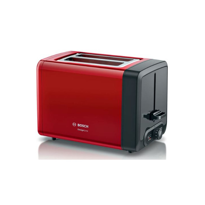 TOSTADOR BOSCH CON DOS RANURAS COLOR ROJO MOD. TAT4P424