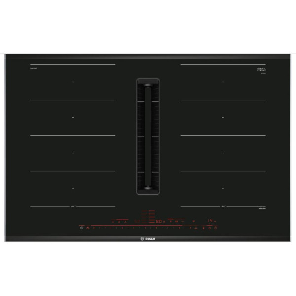 PLACA DE INDUCCION CON EXTRACCION INTEGRADA BOSCH 80 CM. 2 ZONAS FLEX HOME CONNECT MOD. PXX875D67E