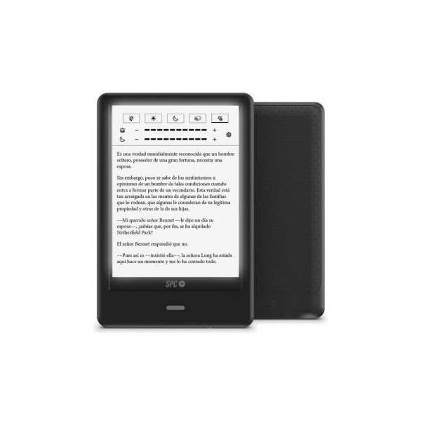 Libro electronico SPC Dickens Light Pro Pantalla Tactil 6'' Tinta electronica Incluye Funda Color Ne