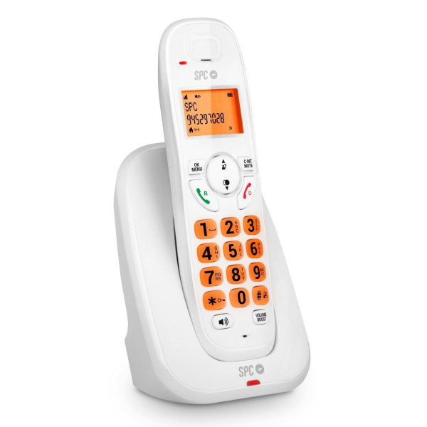 TELEFONO INALAMBRICO SPC KAIRO CON TECLAS ILUMINADAS COLOR BLANCO MOD. 7331B