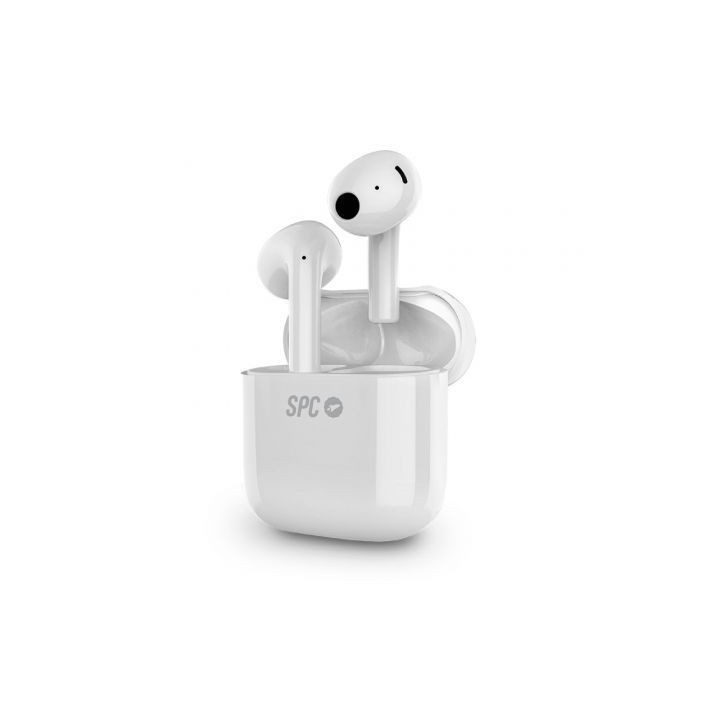 Auriculares Bluetooth SPC Zion Studio con estuche de carga/ Autonomia 5.30h/ Blanco