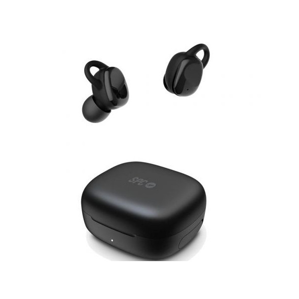 Auriculares Bluetooth SPC Ether Sport con estuche de carga/ Autonomia 3.5h/ Negro