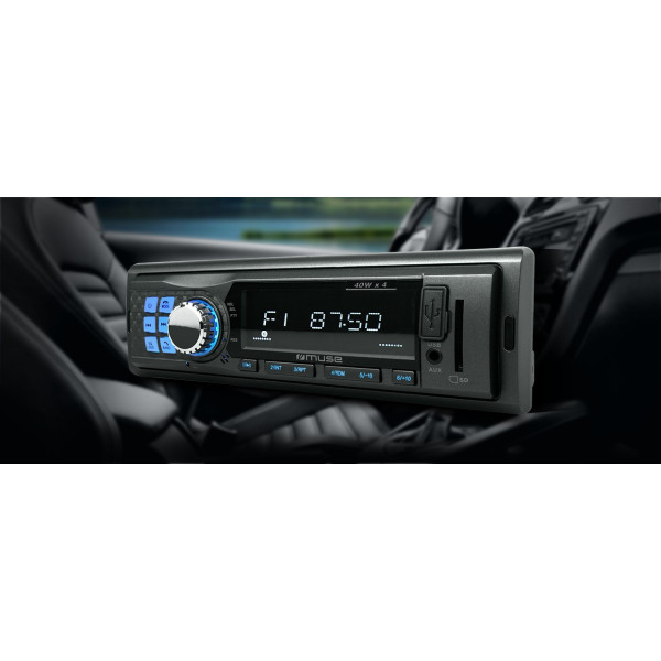 AUTORRADIO CON USB/SD/BLUETOOTH POTENCIA 4x40W MOD. M-195BT