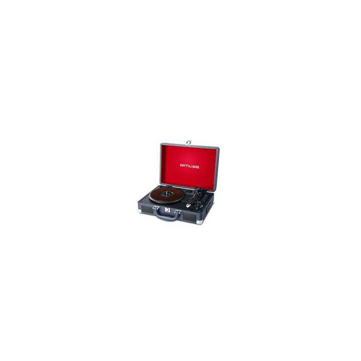 TOCADISCOS RETRO MUSE CON USB/LECTOR DE TARJETAS/BLUETOOTH/AUX COLOR NEGRO MOD. MT-103DB