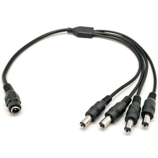 CABLE DE ALIMENTACION JACK 2.1/H A 4 JACK 2.1/M