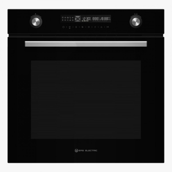 HORNO MULTIFUNCION PIROLITICO EAS ELECRIC CRISTAL NEGRO 13 FUNCIONES MOD. EMV72PGN
