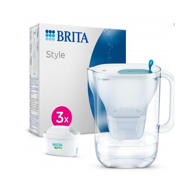 JARRA FILTRO BRITA STYLE AZUL 3 FILTROS MAXTRA PRO