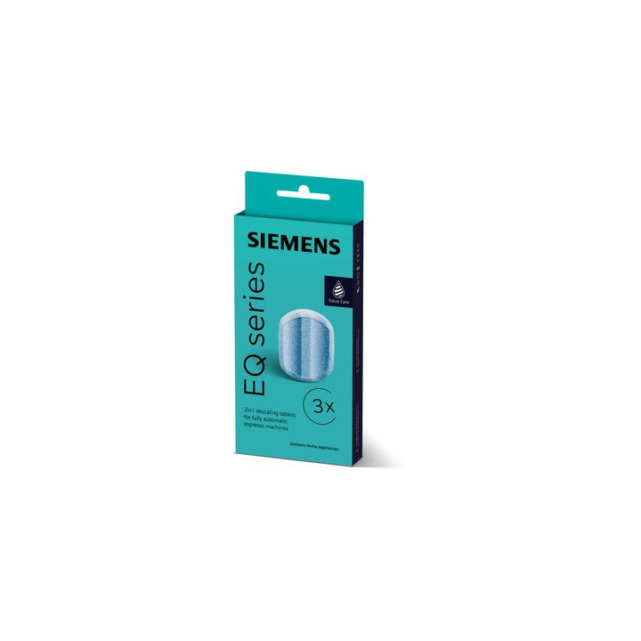 PASTILLA DESCALCIFICADORAS PARA CAFETERAS SUPERAUTOMATICAS SIEMENS PACK 3 UNIDADES