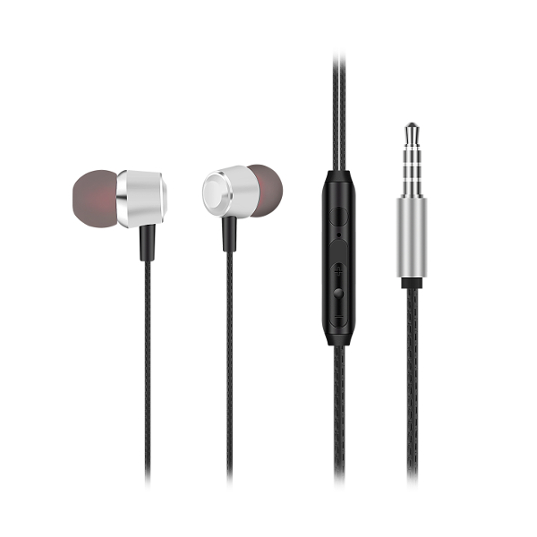 AURICULARES TIPO BOTON DIMELEC CON MICROFONO INCORPORADO Y VOLUMEN AJUSTABLE JACK 3.5 1 METRO