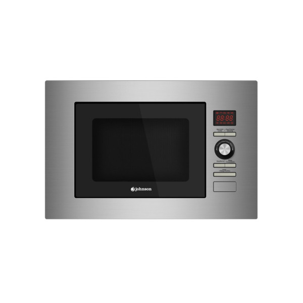 MICROONDAS INTEGRABLE JOHNSON CON GRILL 20 LITROS DIGITAL 800W INOX MOD. JOMI20XINT