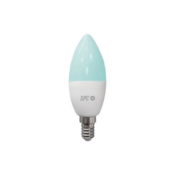 BOMBILLA INTELIGENTE SPC SIRIUS 350 - BLANCA COLOR - 4.5W (EQUIVALENTE 25W) - E14 - D37 - APP SPC IO