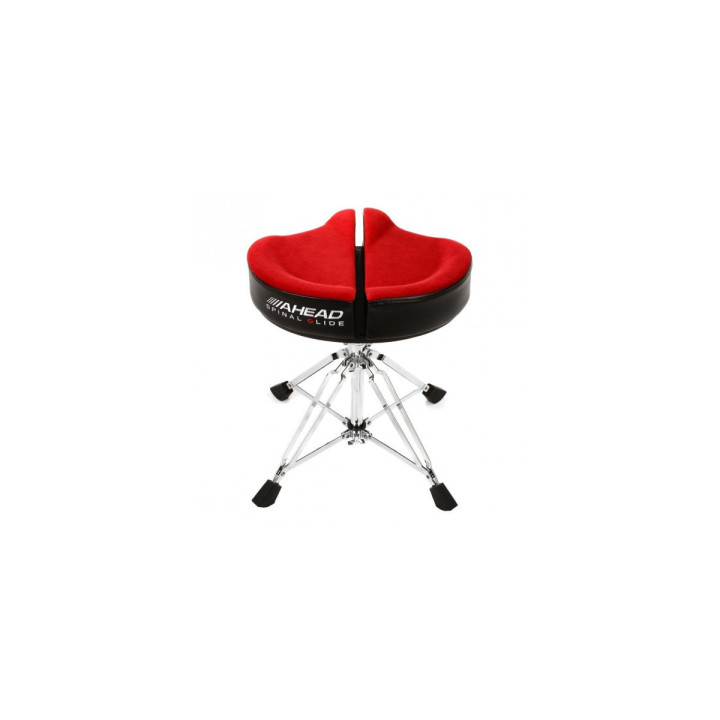 SILLIN BATERIA AHEAD SPG-R Spinal-G 18'' ROJO 4 PATAS DOBLE HERRAJE AJUSTABLE