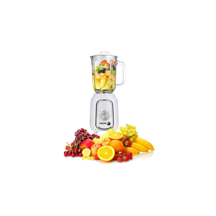 Batidora de vaso ECCOMIX 500  Motor 500W 2 velocidades   Turbo Facil de montar. Sistema EasyClick Ja