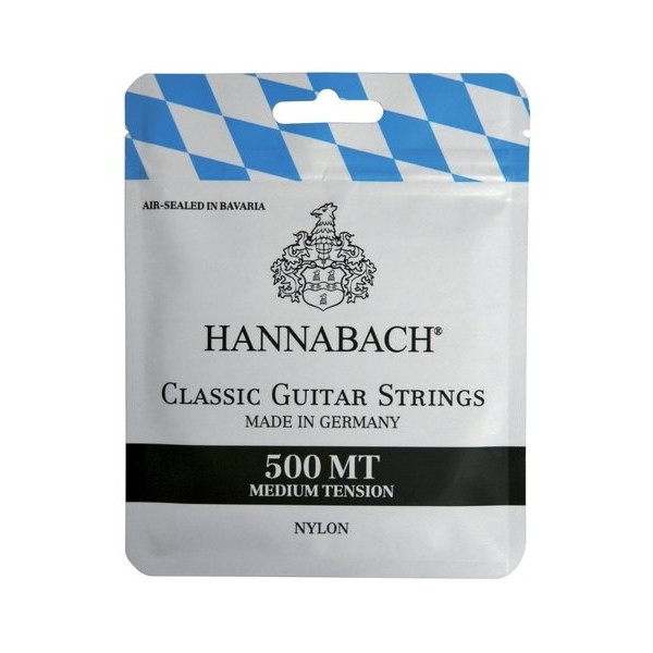 JUEGO CUERDAS HANNABACH 500MT CLASICA TENSION MEDIA