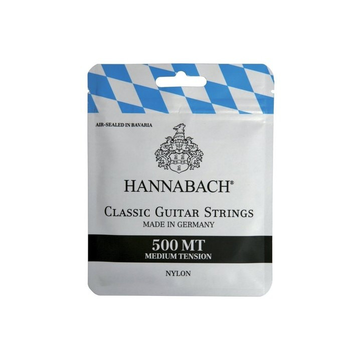 JUEGO CUERDAS HANNABACH 500MT CLASICA TENSION MEDIA