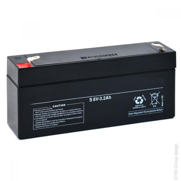 BATERIA PLOMO 6V 3.2 A (134x34x60)