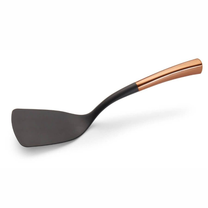 ESPATULA PUJADAS REALIZADO CON NYLON Y ACERO INOXIDABLE MANGO COLOR COBRE MOD. P33.624