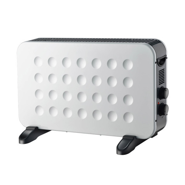 CONVECTOR HOGAR 2000W BLANCO/NEGRO 2POTENCIAS TERMOST.REGULABLE PROTECC.CONTRACALENTAMIENTO,TURBO
