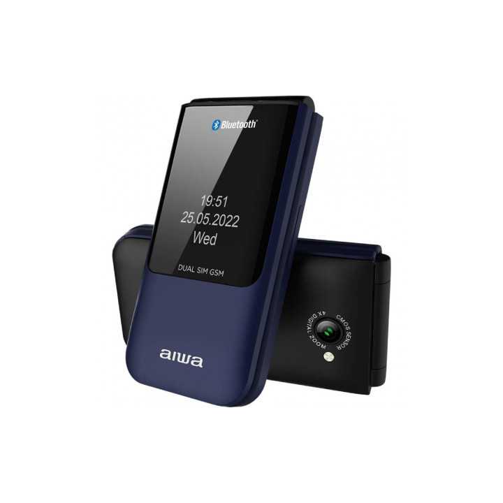 Telefono Movil Aiwa FP-24BL para Personas Mayores/ Azul