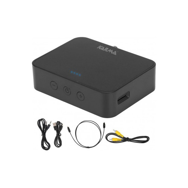 TRANSMISOR BLUETOOTH KARMA CON FIBRA OPTICA Y AUXILIAR