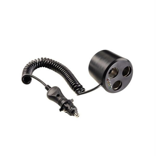 DUPLICADOR CONECTOR MECHERO 3 SALIDAS 12V HAMA