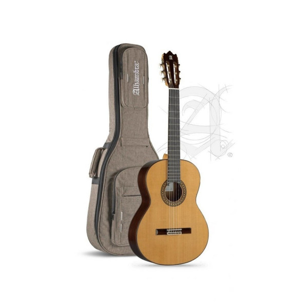 GUITARRA CLASICA ALHAMBRA 4P ELECTRIFICADA CON FISHMAN E8 CON FUNDA 9738