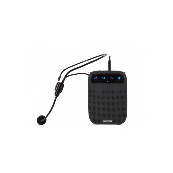 ALTAVOZ PORTATIL PARA CINTURA CON MICROFONO FONESTAR CON BATERIA 18W GRABADOR/REPRODUCTOR USB/MICRO