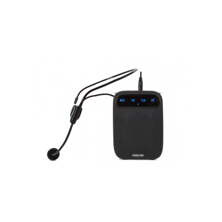 ALTAVOZ PORTATIL PARA CINTURA CON MICROFONO FONESTAR CON BATERIA 18W GRABADOR/REPRODUCTOR USB/MICRO