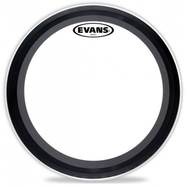 PARCHE EVANS BOMBO 22''  EMAD2  TRANSPARENTE