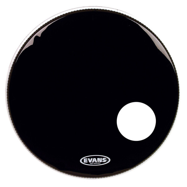 PARCHE EVANS BOMBO 22'' EQ3 RESONANTE NEGRO