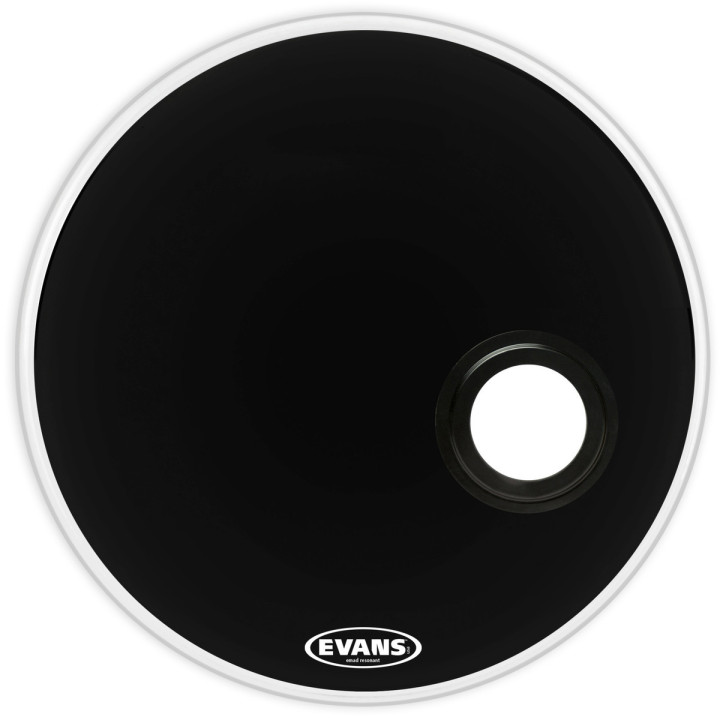 PARCHE EVANS BOMBO 22'' RESONANTE EMAD NEGRO