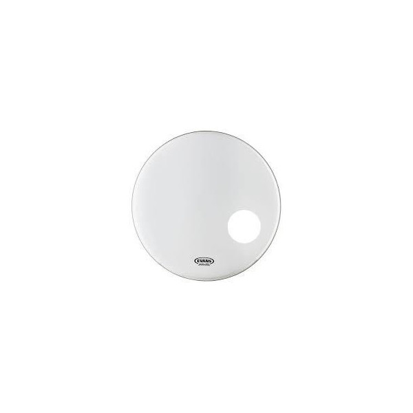 PARCHE EVANS BOMBO 22'' RESONANTE EMAD BLANCO LISO