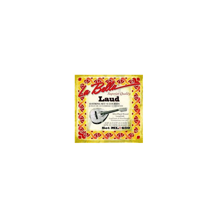 JUEGO CUERDAS BANDURRIA LA BELLA ML 450