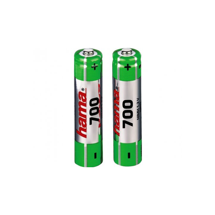 PILAS RECARGABLES  LR03 700 MAH 1,2V PACK 2 PILAS