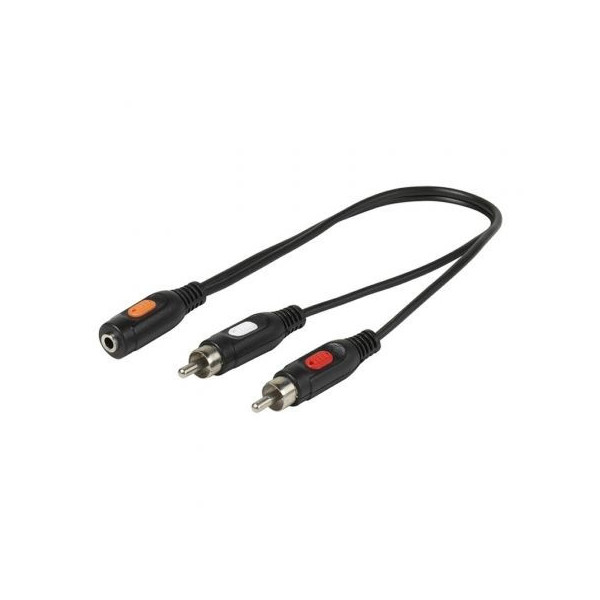 CONEXION AUDIO JACK 3.5 ST/H A 2 RCA/M 0.15 METROS