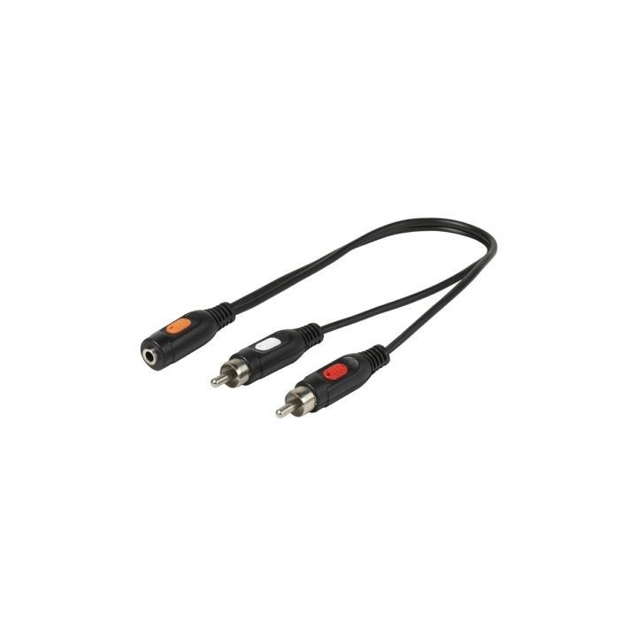 CONEXION AUDIO JACK 3.5 ST/H A 2 RCA/M 0.15 METROS