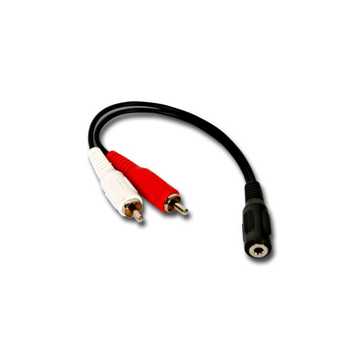 CONEXION AUDIO JACK 3.5 ST/H A 2 RCA/M 0.15 METROS