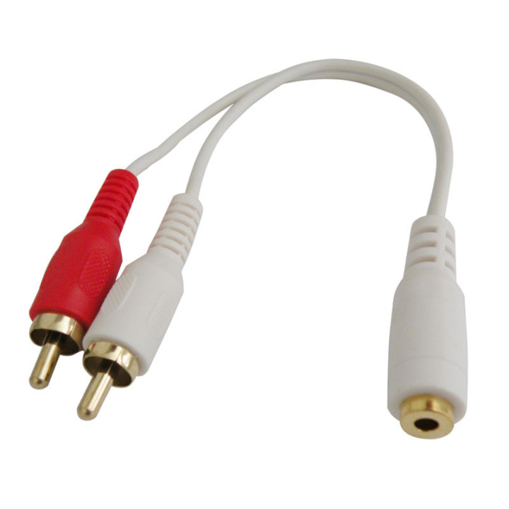 CONEXION AUDIO JACK 3.5 ST/H  A 2 JACK 3.5ST/H 0.2 METROS