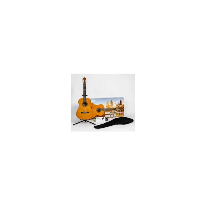 PACK GUITARRA CLASICA YAMAHA PERFORMANCE AFINADOR, FUNDA, SOPORTE Y REPOSAPIE