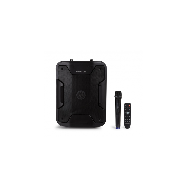 ALTAVOZ PORTATIL CON MICROFONO INALAMBRICO FONESTAR CON BATERIA 200W REPRODUCTOR USB MP3 BLUETOOTH F