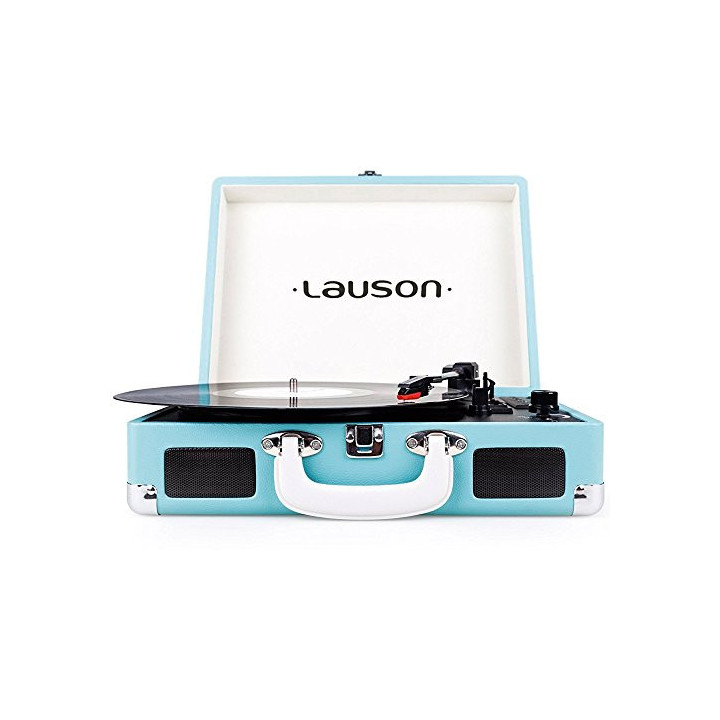 TOCADISCOS LAUSON CON USB/BLUETOOTH FUNCION ENCONDING CAJA MALETIN COLOR AZUL