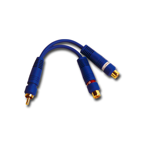 CONEXION AUDIO 1 RCA/M A 2 RCA/H 15 CM.