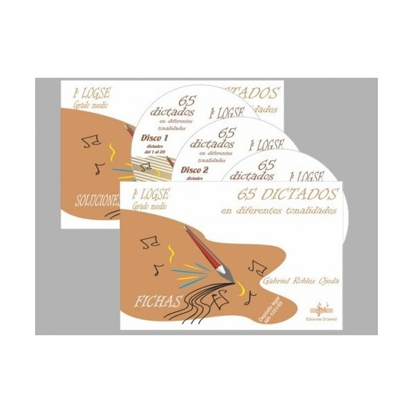 65 DICTADOS EN DIFERENTES TONALIDADES (1. GRADO MEDIO), VOL 5 - ED- SI BEMOL -  AUTOR: GABRIEL ROBLE
